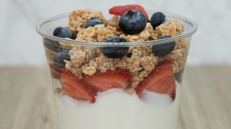 Yogurt and fruit parfait
