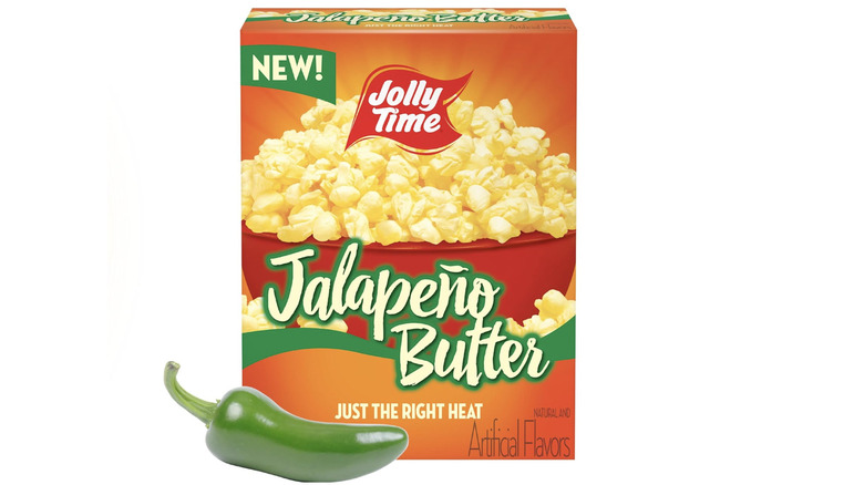 A bag of Jalapeño butter popcorn