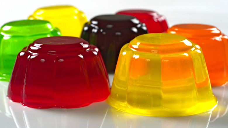 various Jell-O flavors