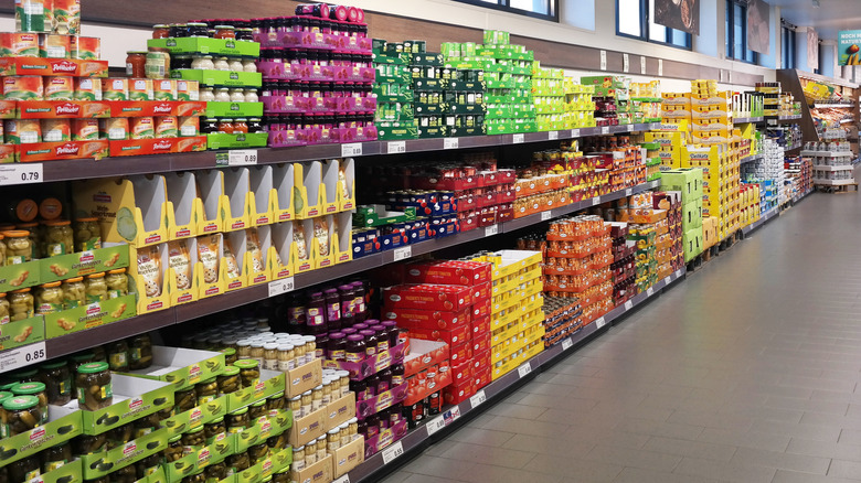 Aldi shelves
