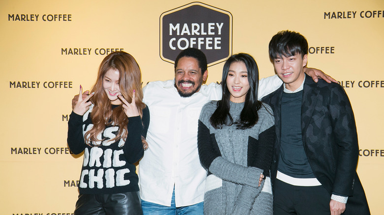 rohan marley with people