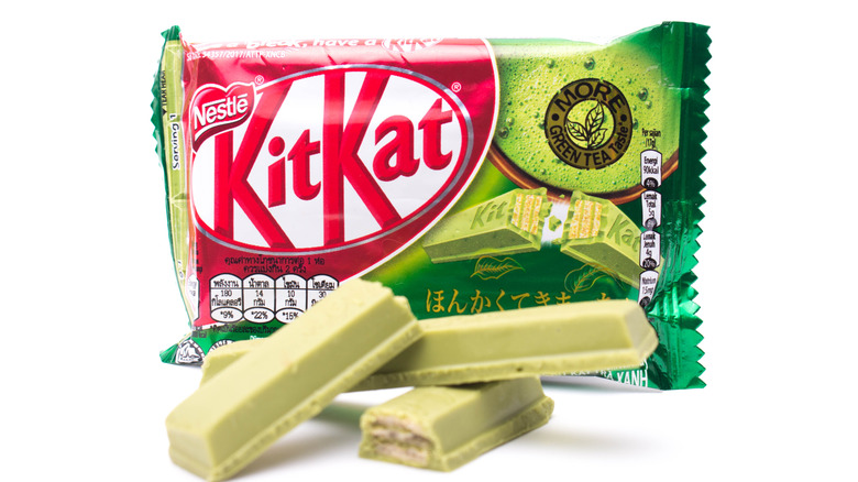 Matcha-flavored Kit Kat bars