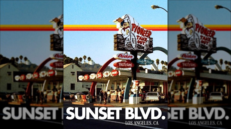 An image of the exterior of the former Pioneer Chicken on Sunset Blvd in L.A.