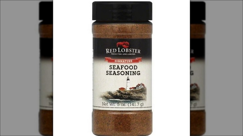 A bottle of Red Lobster Signature Seafood Seasoning
