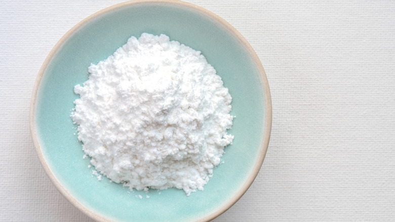 cream of tartar﻿ in blue bowl