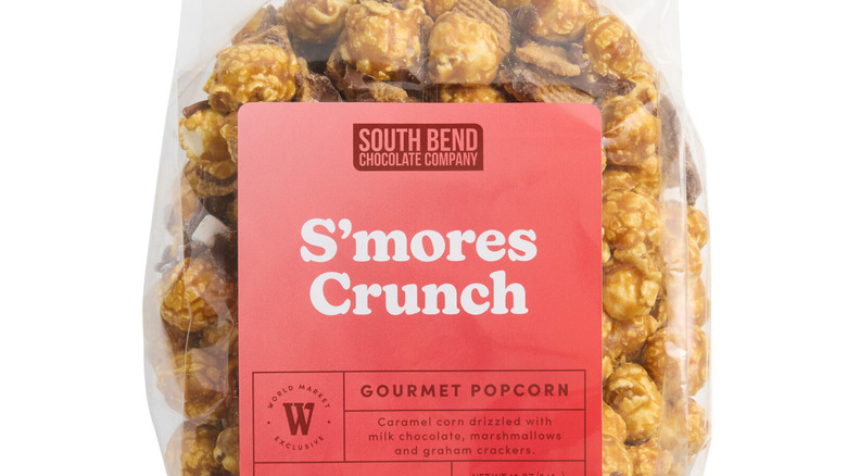 A bag of S'mores Crunch popcorn