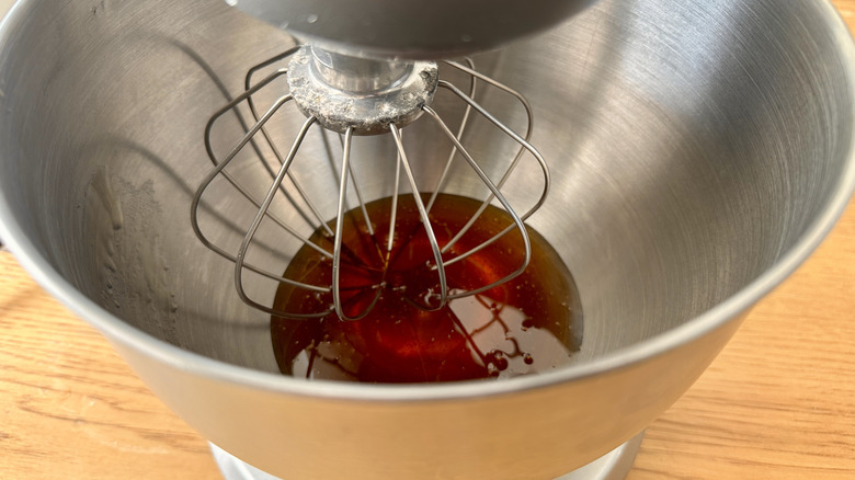 Honey in a mixing bowl