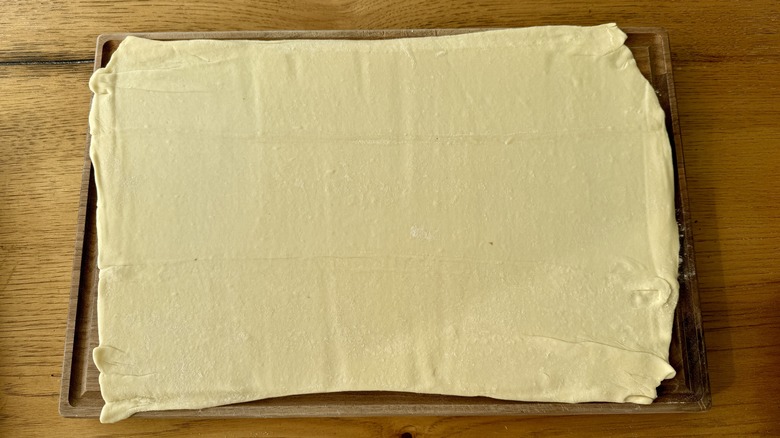 puff pastry on surface