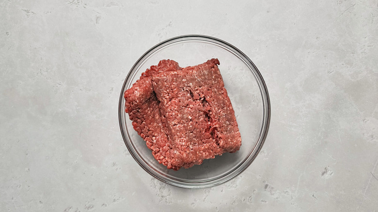 meat in a bowl