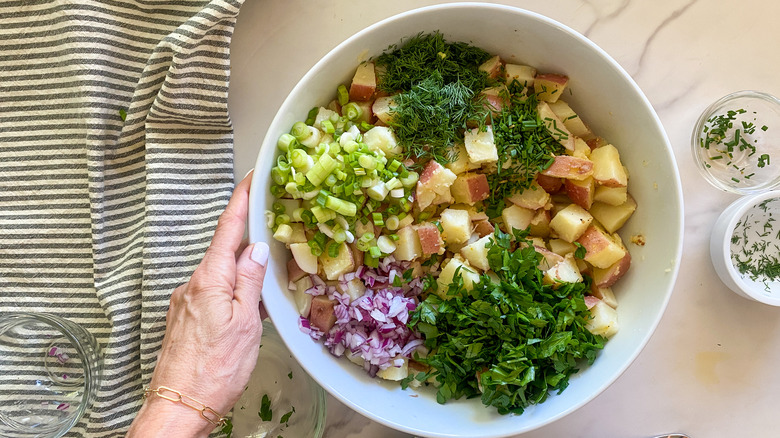 all ingredients in bowl