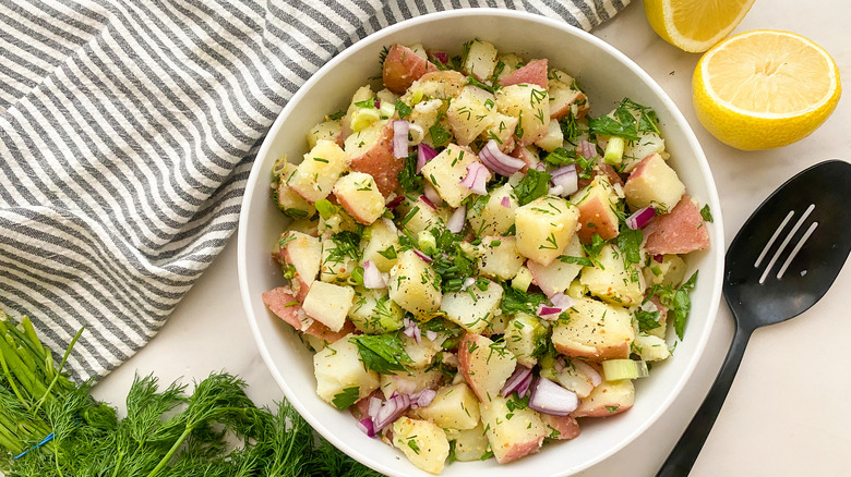 bowl of potato salad