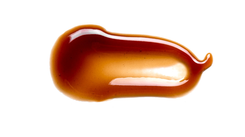 teriyaki sauce white background
