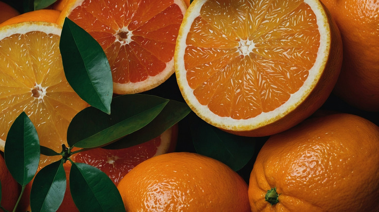 Assorted cut citrus