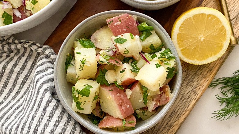 bowl of potato salad