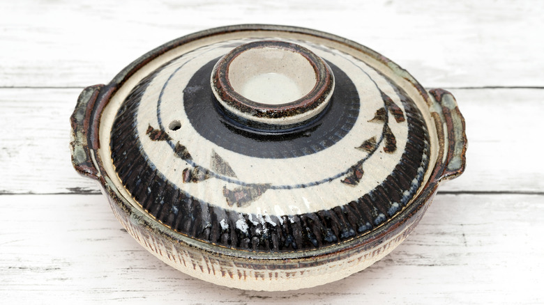 Japanese donabe pot